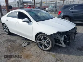 2020 Mercedes-Benz CLA with VIN WDD5J4GB7LN066544, listed as a IAAI auction lot 41686086 with 71,520 mi miles. Bid and sale history available at carsss.com. Image 1.