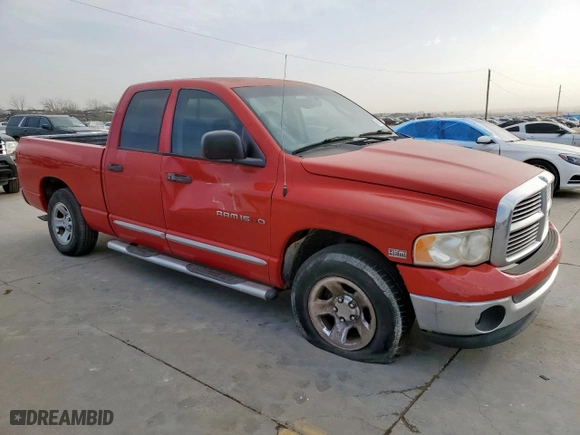 2005 Dodge Ram 1500 SLT with VIN 1D7HA18D25J597687, listed as a Copart auction lot 49432965 with 0 mi miles and Clean Title. Bid and sale history available at carsss.com. Image 4.