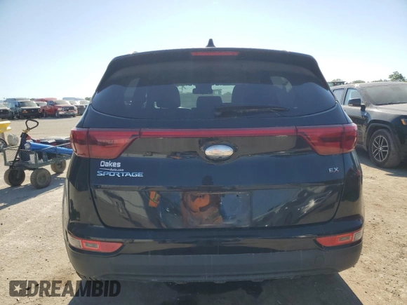 2018 Kia Sportage EX with VIN KNDPN3AC1J7384535, listed as a Copart auction lot 56664255 with 109,560 mi miles and Salvage title. Bid and sale history available at DreamBid. Image 6.