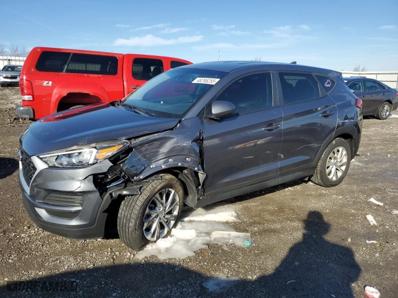 2019 Hyundai Tucson SE with VIN KM8J2CA49KU030820, listed as a Copart auction lot 46296255 with 72,056 mi miles and Salvage Title. Bid and sale history available at carsss.com. Image 1.