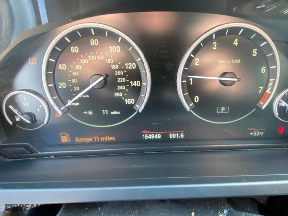2012 BMW 7 Series 740Li with VIN WBAKB4C55CC576166, listed as a Copart auction lot 52448115 with 154,949 mi miles and Clean Title. Bid and sale history available at carsss.com. Image 8.