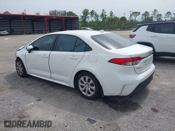 2024 Toyota Corolla LE with VIN 5YFB4MDE7RP218255, listed as a IAAI auction lot 41967077 with 16,662 mi miles and . Bid and sale history available at DreamBid. Image 3.