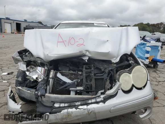 2004 Mercedes-Benz CLK-Class 3.2L with VIN WDBTJ65J24F094253, listed as a Copart auction lot 73600574 with 134,379 mi miles and Salvage Title. Bid and sale history available at carsss.com. Image 5.