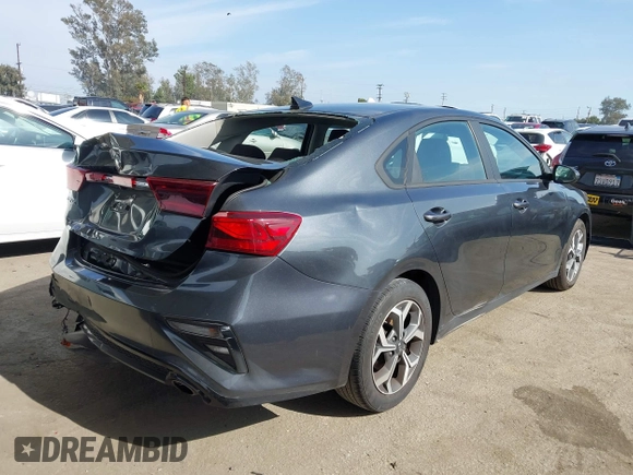 2021 Kia Forte FE with VIN 3KPF24AD6ME387387, listed as a IAAI auction lot 42034607 with 28,554 mi miles and . Bid and sale history available at carsss.com. Image 4.