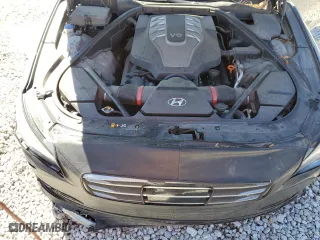 2015 Hyundai Genesis 5.0L with VIN KMHGN4JF8FU060681, listed as a Copart auction lot 48081865 with 159,216 mi miles and Salvage Title. Bid and sale history available at carsss.com. Image 12.