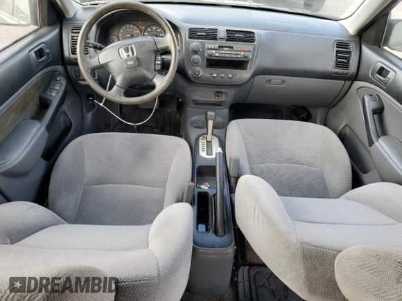 2001 Honda Civic LX with VIN 2HGES16571H607178, listed as a Copart auction lot 74284684 with 144,969 mi miles and Salvage Title. Bid and sale history available at carsss.com. Image 8.