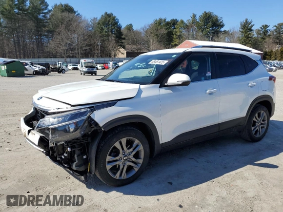 2021 Kia Seltos S with VIN KNDEU2AA6M7080916, listed as a Copart auction lot 48461425 with 45,616 mi miles and Salvage Title. Bid and sale history available at DreamBid. Image 1.