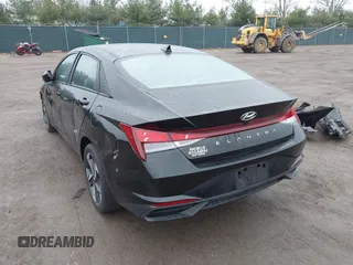 2023 Hyundai Elantra SEL with VIN KMHLS4AGXPU551660, listed as a IAAI auction lot 41174276 with 58,025 mi miles and . Bid and sale history available at DreamBid. Image 3.