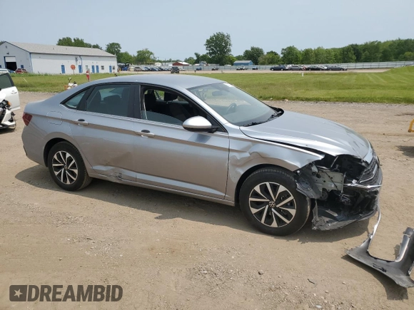 2024 Volkswagen Jetta S with VIN 3VW5M7BU9RM098603, listed as a Copart auction lot 59370965 with 2,873 mi miles and Salvage title. Bid and sale history available at DreamBid. Image 4.