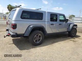 2021 Jeep Gladiator Rubicon with VIN 1C6JJTBG4ML534725, listed as a Copart auction lot 53990494 with 37,478 mi miles and Salvage title. Bid and sale history available at DreamBid. Image 3.