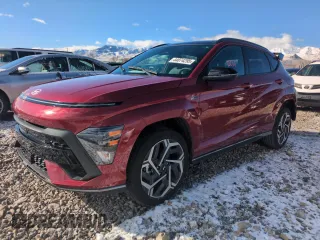 2024 Hyundai Kona N Line with VIN KM8HACA32RU114657, listed as a Copart auction lot 44074295 with 10,016 mi miles and Salvage Title. Bid and sale history available at carsss.com. Image 1.