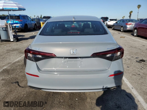 2025 Honda Civic Sedan Sport with VIN 2HGFE2F55SH562664, listed as a Copart auction lot 51850425 with 1,301 mi miles and Salvage Title. Bid and sale history available at carsss.com. Image 6.