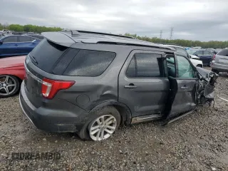 2017 Ford Explorer XLT with VIN 1FM5K7D84HGB68411, listed as a Copart auction lot 51478855 with 188,438 mi miles and Salvage Title. Bid and sale history available at DreamBid. Image 3.