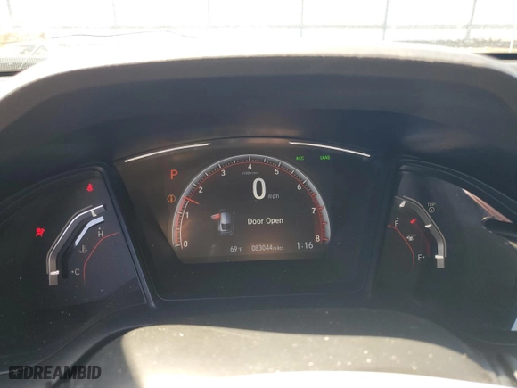 2021 Honda Civic Hatchback Sport with VIN SHHFK7H40MU220278, listed as a Copart auction lot 48404655 with 83,044 mi miles and Salvage Title. Bid and sale history available at carsss.com. Image 9.