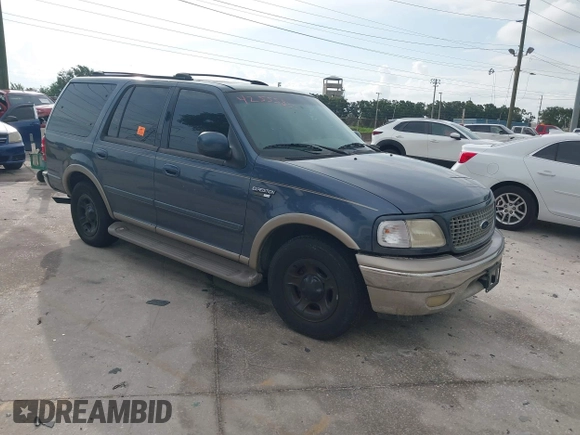 2002 Ford Expedition Eddie Bauer z VIN 1FMRU17L72LA60243, wystawiony jako IAAI lot #42555835 z przebiegiem 222 532 mil mil oraz . Historia ofert i sprzedaży dostępna na DreamBid. Obrazek 1.