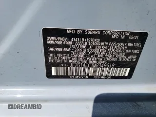 2021 Subaru Crosstrek Premium z VIN JF2GTAEC7M8348918, wystawiony jako Copart lot #59031265 z przebiegiem 10 646 mil mil oraz Szkoda całkowita • Salvage title. Historia ofert i sprzedaży dostępna na DreamBid. Obrazek 13.
