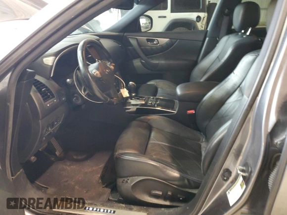2017 Infiniti QX70 with VIN JN8CS1MU0HM141332, listed as a Copart auction lot 37035124 with 110,791 mi miles and Salvage title. Bid and sale history available at DreamBid. Image 7.