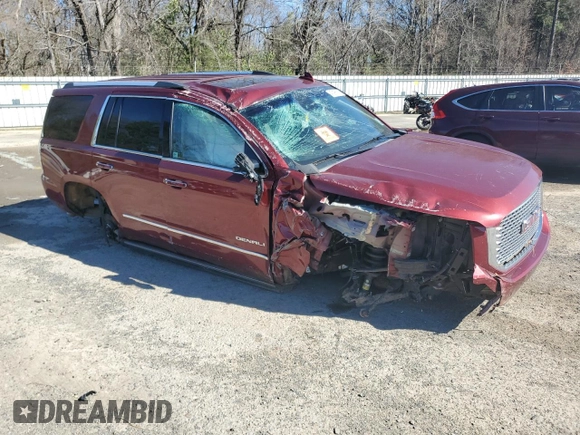 2016 GMC Yukon Denali with VIN 1GKS1CKJ3GR394861, listed as a Copart auction lot 47296535 with 0 mi miles and Salvage Title. Bid and sale history available at carsss.com. Image 4.