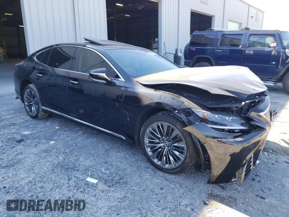 2018 Lexus LS 500 z VIN JTHB51FF1J5005657, wystawiony jako Copart lot #42303805 z przebiegiem 40 345 mil mil oraz Szkoda całkowita • Salvage title. Historia ofert i sprzedaży dostępna na DreamBid. Obrazek 4.