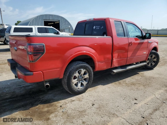 2012 Ford F-150 XL with VIN 1FTFX1CT6CFB84654, listed as a Copart auction lot 66244134 with 131,791 mi miles and Salvage Title. Bid and sale history available at carsss.com. Image 3.