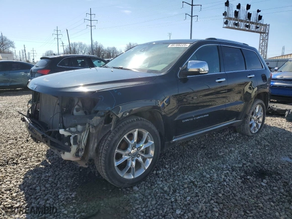 2014 Jeep Grand Cherokee Summit with VIN 1C4RJFJG1EC258276, listed as a Copart auction lot 46708225 with 122,619 mi miles and Salvage Title. Bid and sale history available at carsss.com. Image 1.