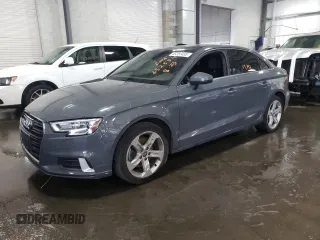 2018 Audi A3 Sedan Premium with VIN WAUAUHFF8J1067408, listed as a Copart auction lot 65253433 with 59,797 mi miles. Bid and sale history available at carsss.com. Image 1.