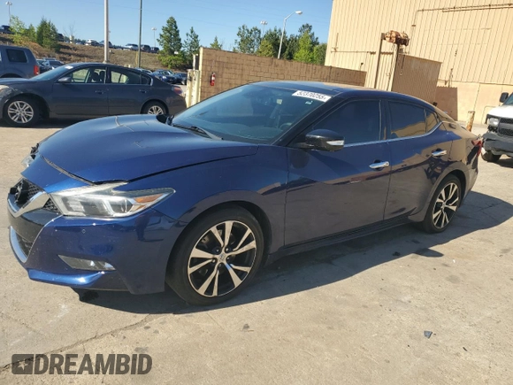 2018 Nissan Maxima Platinum z VIN 1N4AA6AP8JC370831, wystawiony jako Copart lot #52370255 z przebiegiem 123 126 mil mil oraz Szkoda całkowita • Salvage title. Historia ofert i sprzedaży dostępna na DreamBid. Obrazek 1.