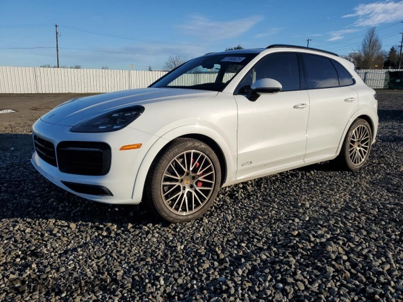 2021 Porsche Cayenne GTS with VIN WP1AG2AY0MDA35179, listed as a Copart auction lot 87866625 with 33,235 mi miles and Salvage title. Bid and sale history available at DreamBid. Image 1.