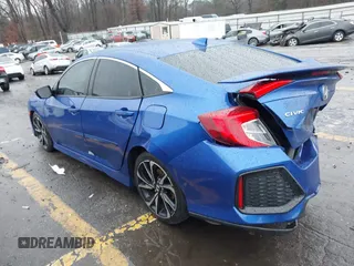 2017 Honda Civic Sedan Si with VIN 2HGFC1E52HH703751, listed as a IAAI auction lot 41561240 with 110,000 mi miles. Bid and sale history available at carsss.com. Image 3.