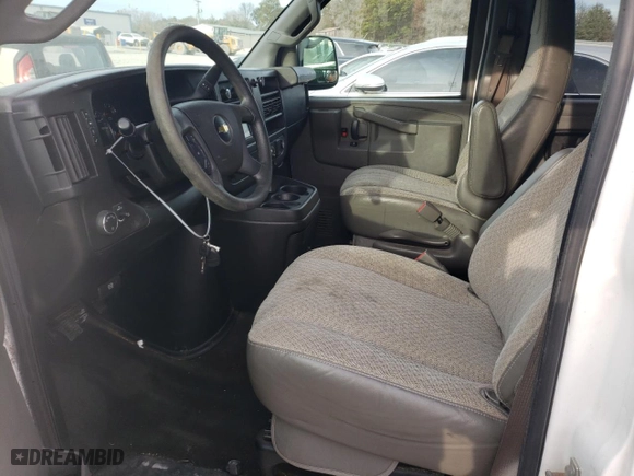2017 Chevrolet Express Passenger LT with VIN 1GAZGPFF2H1241290, listed as a Copart auction lot 80438284 with 137,221 mi miles and Salvage Title. Bid and sale history available at carsss.com. Image 7.