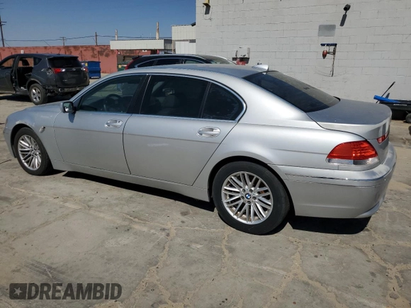 2005 BMW 7 Series 745Li with VIN WBAGN63535DS58696, listed as a Copart auction lot 57582104 with Not Provided miles and Clean Title. Bid and sale history available at DreamBid. Image 2.