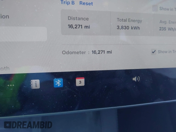 2023 Tesla Model Y Long Range with VIN 7SAYGDEE6PA166514, listed as a IAAI auction lot 41359540 with 16,271 mi miles. Bid and sale history available at carsss.com. Image 15.