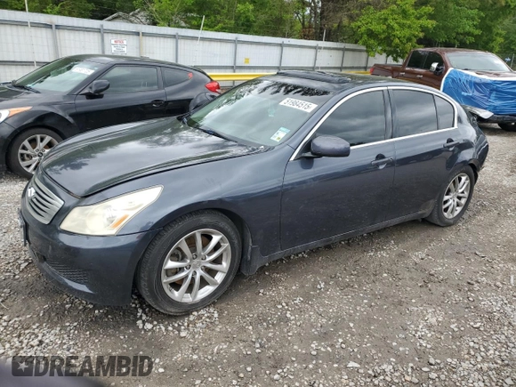 2007 Infiniti G35 Sedan Journey with VIN JNKBV61E97M701130, listed as a Copart auction lot 51984515 with Not Provided miles and Salvage Title. Bid and sale history available at carsss.com. Image 1.
