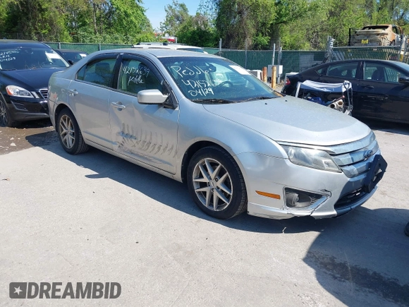 2012 Ford Fusion SEL with VIN 3FAHP0JA7CR295078, listed as a IAAI auction lot 42152639 with 162,887 mi miles. Bid and sale history available at carsss.com. Image 1.