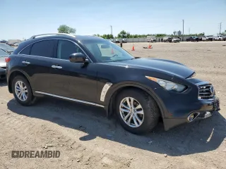 2013 Infiniti FX with VIN JN8CS1MU0DM141129, listed as a Copart auction lot 51896075 with 92,927 mi miles and Salvage Title. Bid and sale history available at carsss.com. Image 4.