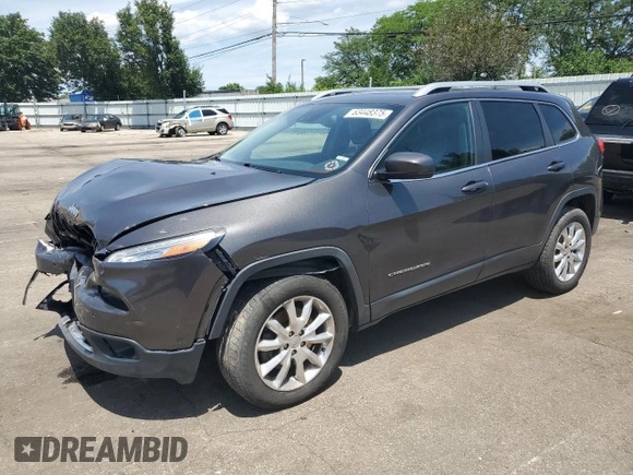 2014 Jeep Cherokee Limited with VIN 1C4PJMDS4EW211057, listed as a Copart auction lot 63448375 with Not provided miles and Salvage title. Bid and sale history available at DreamBid. Image 1.