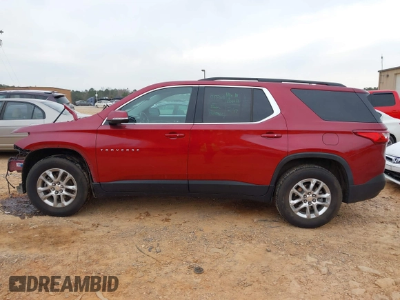 2020 Chevrolet Traverse LT Cloth with VIN 1GNERGKW2LJ197166, listed as a IAAI auction lot 41789888 with 91,627 mi miles. Bid and sale history available at carsss.com. Image 14.