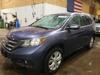 2013 Honda CR-V EX-L with VIN 2HKRM4H72DH667407, listed as a Copart auction lot 51111705 with 170,397 mi miles and Salvage Title. Bid and sale history available at carsss.com. Image 1.