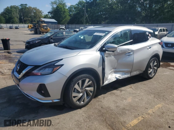 2020 Nissan Murano SL with VIN 5N1AZ2CJ3LN120680, listed as a Copart auction lot 53188185 with 47,745 mi miles and Salvage title. Bid and sale history available at DreamBid. Image 1.