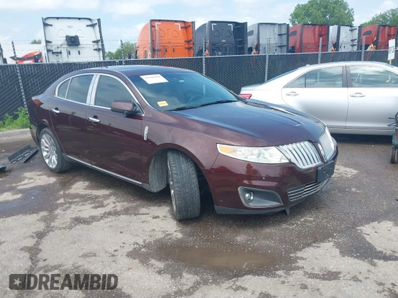 2009 Lincoln MKS with VIN 1LNHM93R69G628697, listed as a IAAI auction lot 39338358 with 125,585 mi miles and . Bid and sale history available at DreamBid. Image 1.