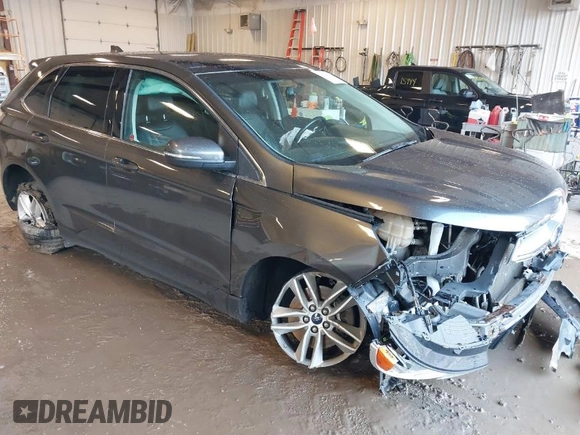 2015 Ford Edge SEL with VIN 2FMTK3J80FBB24088, listed as a IAAI auction lot 41724786 with 101,066 mi miles. Bid and sale history available at carsss.com. Image 1.