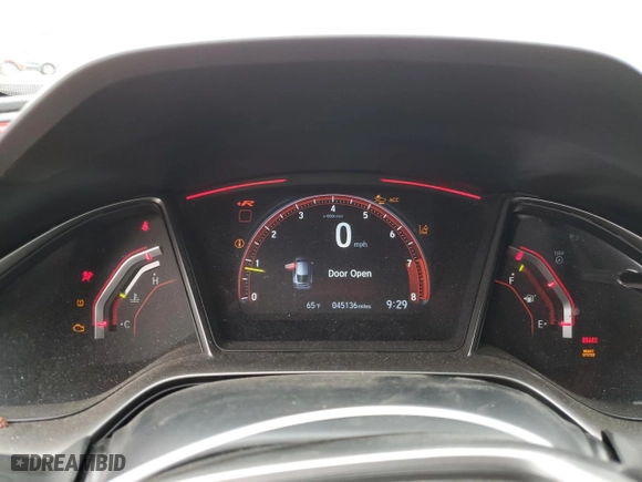 2021 Honda Civic Type R Touring with VIN SHHFK8G71MU203622, listed as a Copart auction lot 73161924 with 45,136 mi miles and Salvage Title. Bid and sale history available at carsss.com. Image 9.
