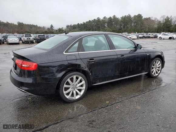 2014 Audi A4 Premium with VIN WAUBFAFL1EN008873, listed as a Copart auction lot 50348365 with 121,669 mi miles and Clean Title. Bid and sale history available at carsss.com. Image 3.
