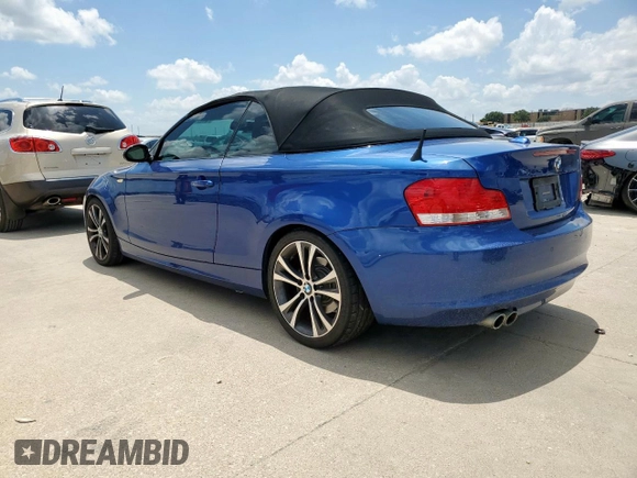 2008 BMW 1 Series 128i with VIN WBAUL73558VE88790, listed as a Copart auction lot 64475705 with 91,286 mi miles and Salvage title. Bid and sale history available at DreamBid. Image 2.
