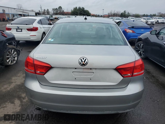 2012 Volkswagen Passat S with VIN 1VWAP7A34CC004439, listed as a Copart auction lot 57139995 with 91,429 mi miles and Salvage title. Bid and sale history available at DreamBid. Image 6.