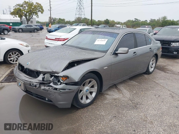 2003 BMW 7 Series 745i с VIN WBAGL63473DP64462, выставлен на аукционе IAAI как лот 41751691 с пробегом 146 789 миль миль и . История ставок и продаж доступна на DreamBid. Изображение 2.