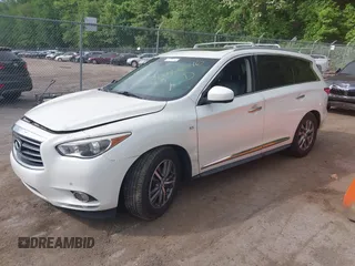 2015 Infiniti QX60 z VIN 5N1AL0MM3FC546979, wystawiony jako IAAI lot #42192346 z przebiegiem 181 679 mil mil oraz . Historia ofert i sprzedaży dostępna na DreamBid. Obrazek 2.