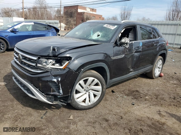 2020 Volkswagen Atlas Cross Sport 3.6L V6 SE w/Technology with VIN 1V25E2CA3LC210942, listed as a Copart auction lot 47141045 with 62,178 mi miles and Clean Title. Bid and sale history available at carsss.com. Image 1.