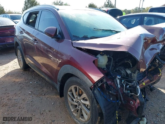 2016 Hyundai Tucson SE with VIN KM8J3CA44GU036318, listed as a IAAI auction lot 41920096 with 189,100 mi miles. Bid and sale history available at carsss.com. Image 1.