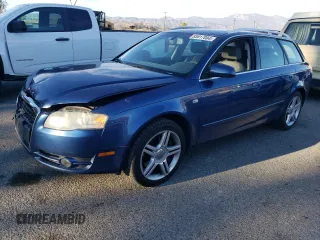 2007 Audi A4 2.0T with VIN WAUKF78EX7A220523, listed as a Copart auction lot 85817004 with 0 mi miles and Salvage Title. Bid and sale history available at carsss.com. Image 1.